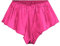 Satini Raso Slip scanalati alla Francese Gonna Pantaloncini Mutandine Biancheria Intima (Rosa Fucsia, XL)
