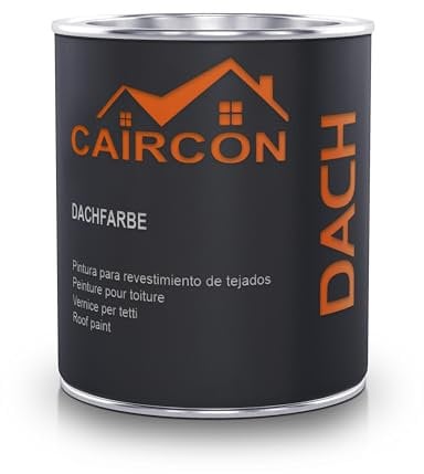 Dachfarbe Sockelfarbe Dachbeschichtung Farbe für Dachziegel Rustikal Rot - 750ml