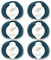 ggh Merino Deluxe - 300g Set (6x50g) - 100% Merinowolle Extrafine zum Stricken in vielen Farben - Farbe 017 - Jägergrün