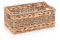 Woodluv Wicker Storage basket, Hand woven Display Hampers, Bathroom Bedroom Storage Basket for Shelves, Office or Home Décor - 26 X 26 X 11cm, Small