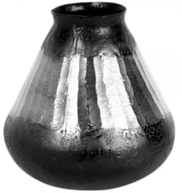 Lambert Riku Gefäß Aluminium Silber/schwarz H 26 D 26 cm
