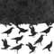 VIKY® Halloween Konfetti Tischdeko, 100 Stück Party Confetti, Krähen Streudeko Schwarz, Tisch Deko, Motto Partyzubehör