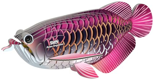 EUGY 118 Asiatisches Arowana-Puzzle aus umweltfreundlichem 3D-Papier