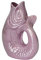 Gift Company Vase Carafon Monsieur Carafon Poisson Faïence Couleur Rainbow Violet 21 x 12 x 31 cm Taille L
