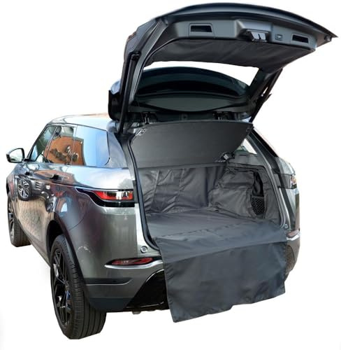 NOMAD Range Rover Evoque (2019+) Boot Liner Tailored Fit Car Floor Mat Protector Non Slip Waterproof Raised Edges Compatible Custom Fit Accessory Black Dog & Pet Friendly Easy Install All-Weather