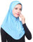 Damen Schal Winter 𝐆roß Hijab-Hut-Frauen-volle islamische Kappen-Kopftuch-Abdeckungs-islamischer moslemischer innerer Schal Schal Pashmina Blau (Blue, One Size)