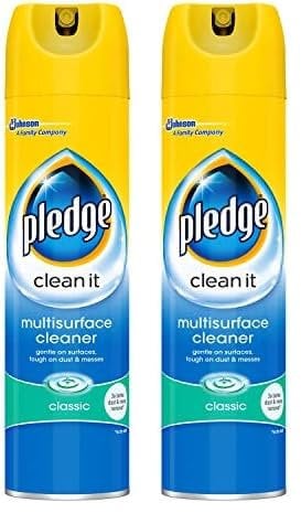 Pledge Clean It Multisurface Polish Cleaner Classic 250ml (Pack of 2)