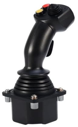 Joystick-Controller 60A-2M2 Hall Rocker, Joystick for landwirtschaftliche Maschinen, Rocker for technische Maschinen, vierachsiger Industrie-Steuerhebelgriff Sicheres Manövrieren(12-24V output RS232)
