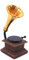 CHIZISX Puppenhaus Wohnzimmer Phonograph Puppenhaus Grammophon Realistisches Phonograph Modell Mikroszene Plattenspieler Für Kleinkinder