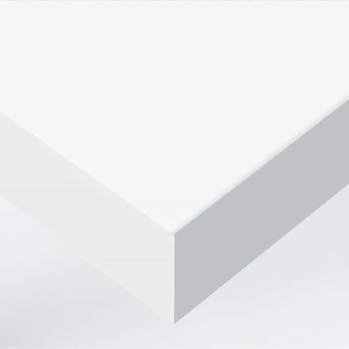 DIMEXACT - Papier Peint Autocollant Blanc Mat Haute Finition - 60 cm x 1.5 m - en Rouleau