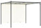 Gartenpergola aus Stahl für den Außenbereich, mit verstellbarem Dach, cremeweiß, 3 x 3 m, ideal für Garten, Terrasse und Balkon