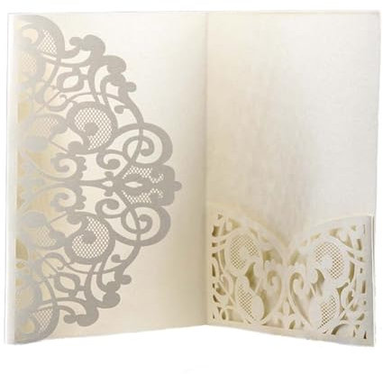 50 tarjetas de invitación de boda personalizadas cortadas con láser, cubiertas for tarjetas de invitación de boda, regalos personalizados, tarjetas de felicitación comerciales, decoración de bodas, su