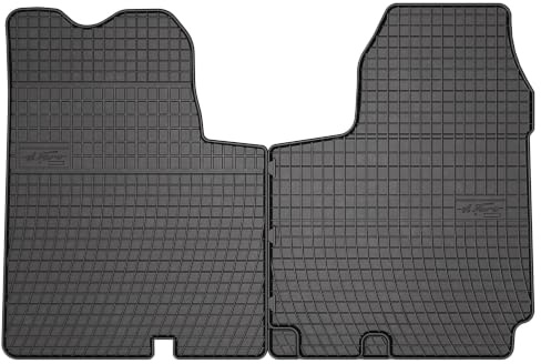 Wielganizator SolidPRO Gummimatten passend für Opel Vivaro A (2001-2014) | Qualität: Premium - Genaue Passform, rutschfest 2-teilig Fußmatten- Schwarz
