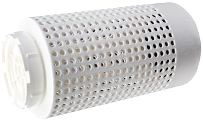 in Ground Compost Bin, Worm Composting Container, Small Vermicomposting Unit, Odor-Reducing Eco-Friendly Design, Ideal for Gardeners, Yard, Lawn, Fish Pond, 2.95x2.95x8.35 inches, White