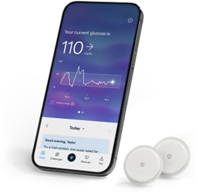 Lingo Continuous Glucose Monitor (CGM) & App (Pack of 2). Made by Abbott. Know The Impact of What You Eat. 1 biosensor Lasts up to 14 Days*. Works with iOS and Android. US Only.