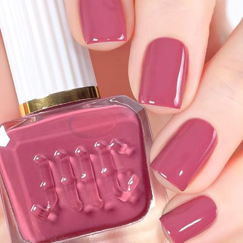 Dusty Pink Nail Varnish Quick Dry Dusty Rose Nail Polish Long Lasting Water Based Breathable Pastel Nail Polish Chip Resistant Dark Pink Nail Varnish for Home DIY Nail Art