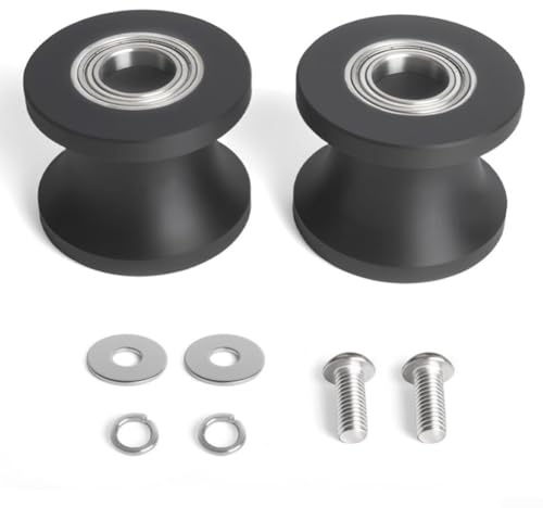 Rollrad aus Polyurethan und Aluminium für elliptische Orbit-Fitnessgeräte, kompatibel mit mehreren Größenoptionen für Ersatzbedürfnisse (79 x 37,8 mm, 1 Stück)