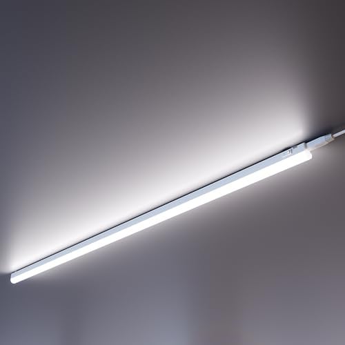 ledscom.de LED Unterbau-Leuchten Rigel, 2-adrig, 113cm, je 1692lm, weiß, 2er Set
