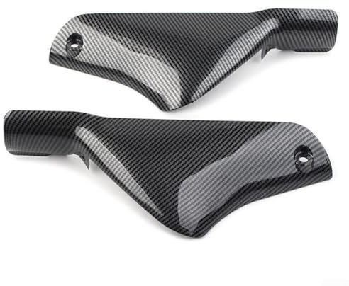 Motorrad Verkleidung Abdeckung Set, 2 Stück vorne Kotflügel Schutzblech Carbon Fiber Muster Direkt Anschraubbar Ersatz für Kawasaki ZX6R 2001-2002 Modelle