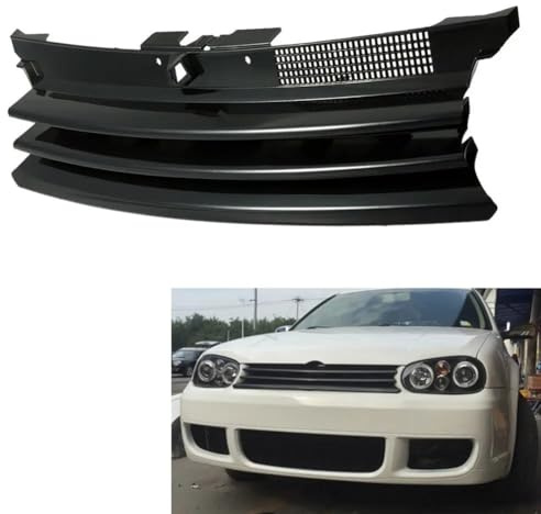 BlesConi Griglia paraurti anteriore per Golf 4 MK4 GTI R32 1997-2004, OEM 1J0853655G, materiale ABS