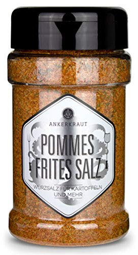 Ankerkraut Pommes Frites Salz, Pommes Gewürz, für Pommes und viele weitere Kartoffelgerichte, 270g im Streuer