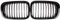 Carrfan Parachoques Delantero Capó Rejilla Riñón Racing Rejilla Reemplazo para BMW Serie 3 E46 4 Puertas 1998-2001 2 Piezas