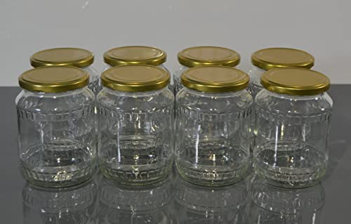 Einweckgläser 720 ml mit Deckel Gold Einmachglas Einmachgläser Vorratsgläser (24 Stk.)