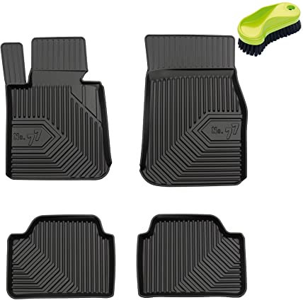 FROGUM No.77 Gummimatten Ganzjahresset von Auto Fußmatten Autofussmatten für BMW 1er F20 2011-2019 | Langlebiges TPE Material