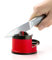 Knife Sharpener Kitchen Knife Sharpeners with Suction Base for kitchen knives Pocket Knife Sharpeners Suitable for Most Knife Types, Red