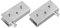 METALLIXITY Vidrio Puerta Pivote Bisagra (Para 8-10mm Espesor) 2uds, Inoxidable Acero Ajustable Vidrio Clips Abrazadera - para Mueble Arreglo, Dormitorio, Plateado Tono