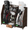 Ponsonbay Golf Bag Storage Organizer for Garage, Premium Wooden 2 Golf Bags Rack with Drawer, Easy Assemble Golf Club Stand/Holder Suitable for Garage Home Simulator and Office