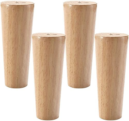 Möbel Füße Holzmöbel Beine, Gerade Kegel Möbel Füße Verjüngte Ersatzsofa Beine, Für Sofa Couch Schrankbett Ottomane, Mit Montageplatte Und Schrauben/a/60Cm/23.6In
