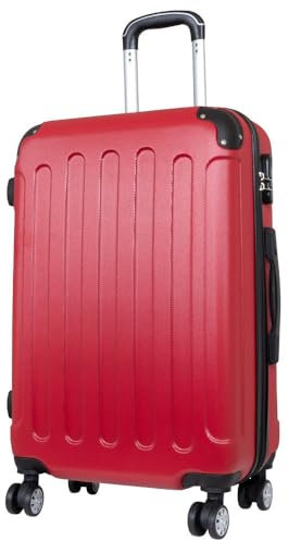 Warenhandel König Hartschalen Koffer Trolley Gronau - Farbe Rot - Gr. L