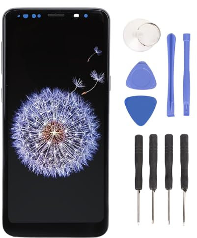 Yanmis Écran LCD de Remplacement pour S9 SM G960U SM G960F SM G960W, Assemblage de Numériseur D'écran Tactile avec Outil de Démontage, Test QC Avant Expédition, Installation