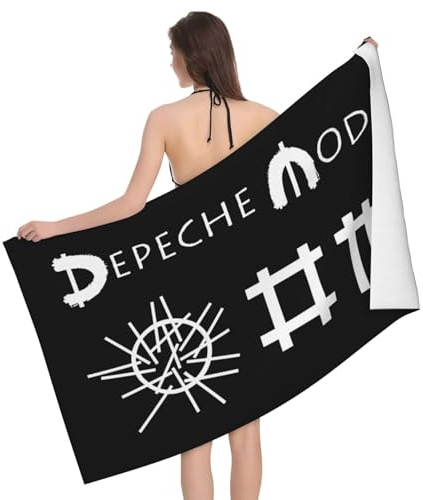 Stepgrais De&Pe&Che Musicband Strandtuch, Rockband Bühnendruck Große Badetücher, Extra Große Badetücher, 32 X 52 Zoll Mikrofaser-Strandtuch