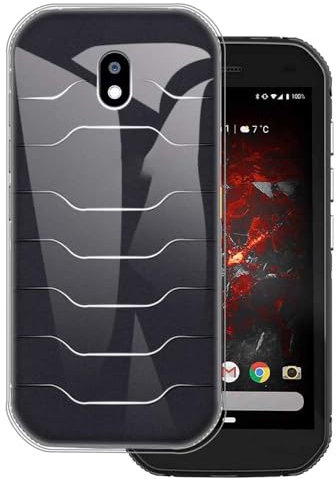 Auotu Hülle Soft TPU Silikon Case Etui Tasche Cover für Cat S42 / Cat S42 H+ Smartphone (Transparent)