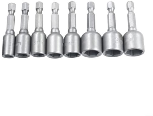 Sandyseptember Magnetic Hexagon Socket 6-13mm Hex Shank Magnetic Nut Setter Driver, Hex Drill Bits,1/4 Inch Magnetic Drill Bit Set, Hex Socket Spanner Adapter(4PCS 10mm)