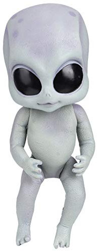Shipenophy Alien Doll, 35 cm Hochsimuliertes Kind Alien Doll Sammlung für Erwachsene, Quetschbar, Tragbar, für Sammlung (Ausländer)