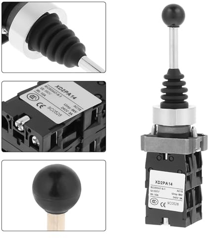 TOPINCN 4NO 4-Positionen-Rast-Joystick-Schalter mit Rastung für Industrielle AC/DC-Steuerkreise, Hohe Leistung