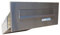 D-041 Edelstahl Mauerdurchwurf Briefkasten mit Namensschild (Tiefe: 23-38 cm) - LETTERBOX24.de