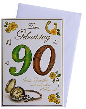 Banana Glückwunschkarte Grußkarte 90. Geburtstag 550 023