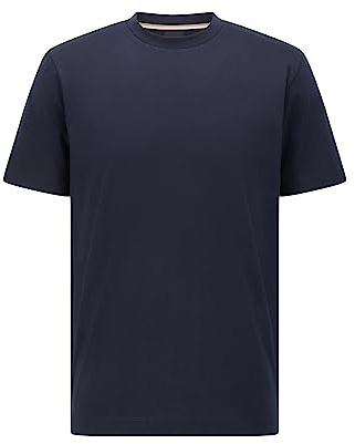 Hugo Herren Tiburt Rundhalsausschnitt, kurzärmelig T-Shirt, Navy, Klein
