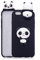 DasKAn Karikatur 3D Panda Silikon Hülle für iPhone X/XS, Lustig Süße Tiere Muster Ultra Dünn Schlank Matt Weich Gummi Rückseite Handyhülle Stoßfest Kratzfest Flexibel Schutzhülle,Schwarz#2