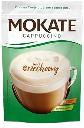 Mokate Cappuccino Nut Flavor 110 g Classic hot Drink Cafeteria Mokate 1Pack