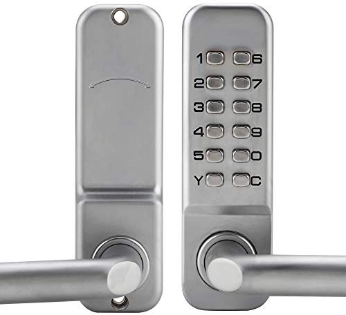 Waterproof Mechanical Code Lock, 1-11 Digit Code Combination Cam Password Security Coded Lock Keyless Mechanical Combination Door Lock for Office Home Wooden Door