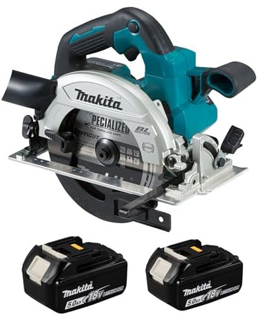 Makita DHS660 18V Brushless Circular Saw with 2 x 5.0Ah Batteries