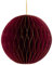 coopz Weihnachtsschmuck Weihnachtskugel Papier Anhänger Kugel 11 cm Christbaumkugel, Farbe:Bordeaux
