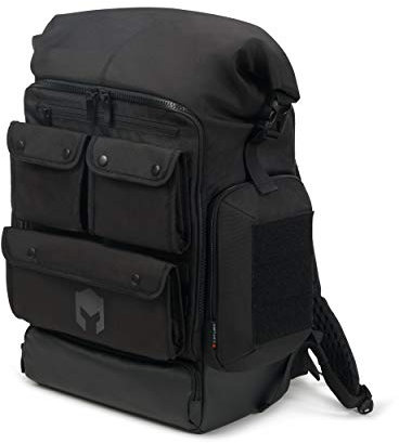 CATURIX DECISIUN - Gaming backpack for laptops and consoles up to 15.6, Water-repellent backpack with 42l volume, black