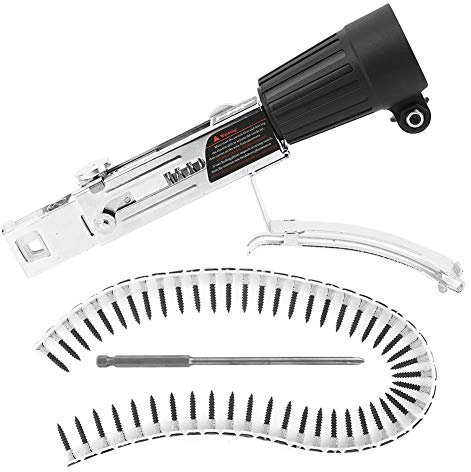 Woodwork Automatic Nail Gun Electric Drill, Adjustable Automatic Chain Nail Machine Electric Drill Accessory Hardware Woodworking Tool