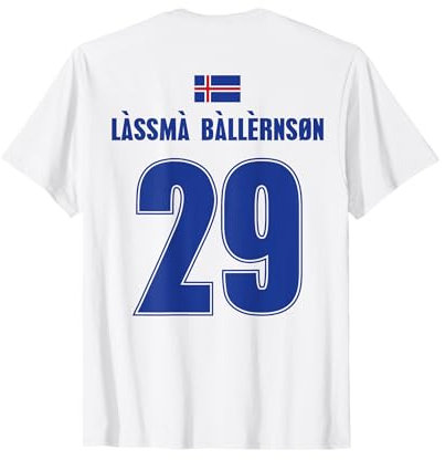 Isländische Namen auf Sauf Trikot Fußball Island Mallorca T-Shirt